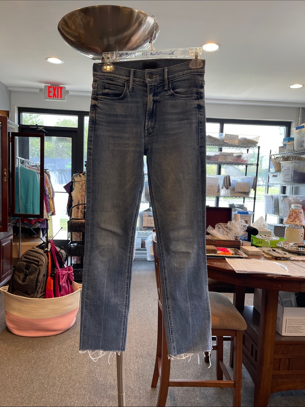 MOTHER The Dazzler Ankle Crop Size 24 We The Animals Denim medium rise
